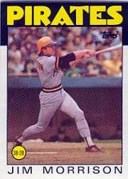 1986 Topps Baseball Cards      553     Jim Morrison